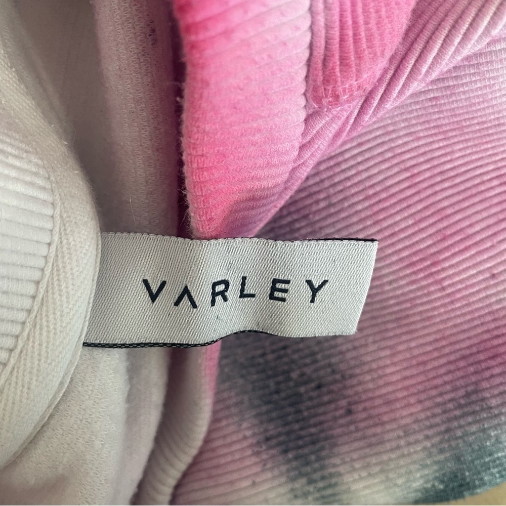 Varley Pink Gray Tie Dye Side Zip Pullover Sweatshirt 37450 - Picture 5 of 8